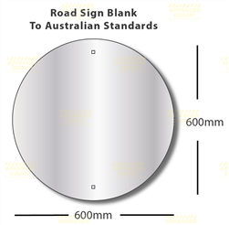 600x600mm 1.6mm thick Round (Circle)  aluminium road sign blanks