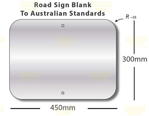 450x300mm 1.6mm thick Aluminium Sign Blanks