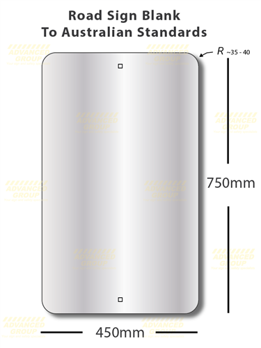 450x750mm 1.6mm thick Aluminium Sign Blanks