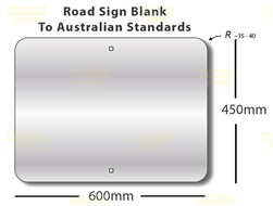 600x450mm 1.6mm thick Aluminium Sign Blanks