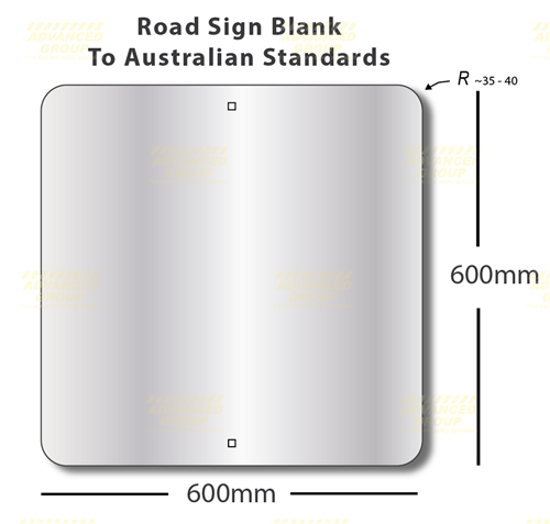 600x600mm 1.6mm thick Aluminium Sign Blanks - Various types to choose from