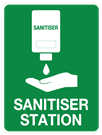 Sanitiser Station Sign 300x450mm Multiple options