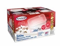 Satco 500 Microwave Containers and Lids