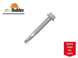 ITW Buildex 12-14 x 2" TEK Screw #3 Point Climaseal 100 Pieces 1140000