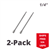 6" Long 1/4" Magnetic Socket Driver 2 Pack