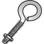 1/4-20 Eye Bolt 3"