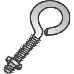 1/4-20 Eye Bolt 3"