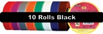 Black Electrical Tape 3/4" x 60' 10 Pack