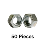 1/2"-13 Hex Nut 304 Stainless 50 Pieces