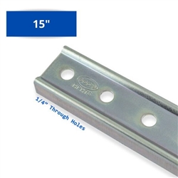 HPH J-Hook Tree Rail Thru Hole 15" 5 Pack