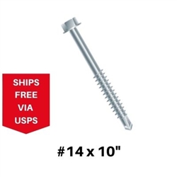 Extra Length Self Drilling Screw 14 x 10"