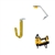 3/4" J Hook W/Shooter Clip For DeWalt Concrete Nailer