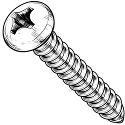 Pan Sheet Metal Screws 8 x 1-1/4" Box Of 500