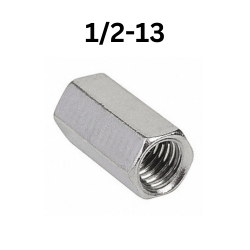 1/2-13 Rod Coupling Nut 50 Pieces