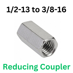 1/2"-11  to 3/8"-16  Reducing Rod Coupling Nut 50 Pieces
