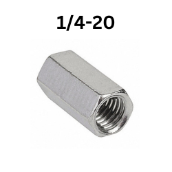 1/4-20 Rod Coupler Coupling Nut Box of 100
