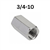 3/4-10 Rod Coupling Nut 25 Pieces