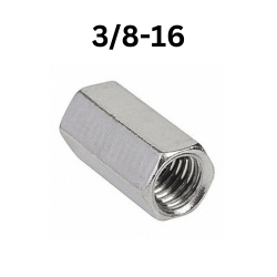 3/8"-16 Rod Coupling Nut 50 Pieces