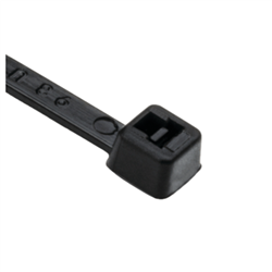 Hellerman/Tyton  T50R0C2 8" Black Cable Tie Wraps 100 Pieces