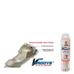 3/16" Groove Bit For Porcelain, Granite, Marble & Ceramic 25 Pack