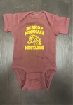 Mustang Baby Maroon Onesie