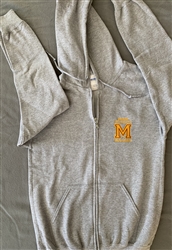 Gray Full Zip Hoodie