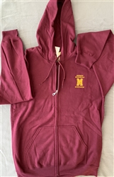 Maroon Full Zip Hoodie