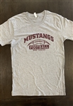 Gray and Maroon Football Tee