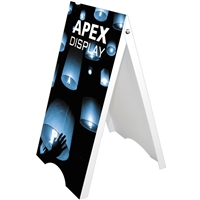 Apex Double-sided Plastic A-frame - Indoor or Outdoor Trade Show Sign