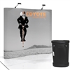 8 FT Serpentine Coyote Pop Up Display with Full Graphic Mural Kit - 8 Ft. Popup Trade Show Booth Display