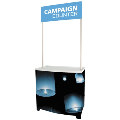 Campaign Podium - Portable Road Show & Trade Show Promotional Counter