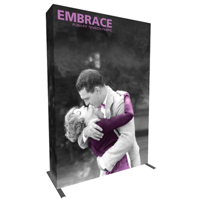 Embrace 2x3 pop up display with fitted dye-sub SEG graphic including endcaps great for trade show back walls
