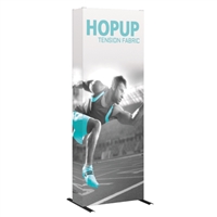 Hop Up 1x3 with Full Fitted Graphic - Trade Show & Exhibit Display