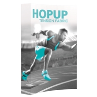 Hop Up 2x3 Curved with Full Fitted Graphic - Trade Show Display