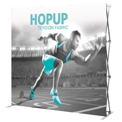 Hop Up 3x3 Straight with Front Graphic - Pop Up Trade Show Display