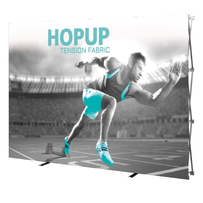 Hop Up 4x3 Straight with Front Graphic - Pop Up Trade Show Display