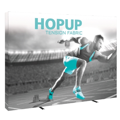 Hopup 4x3 Straight With Full Fitted Graphic - Pop Up Trade Show Display