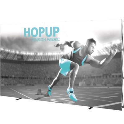 Hop Up 5x3 Straight with Front Graphic - Pop Up Trade Show Display