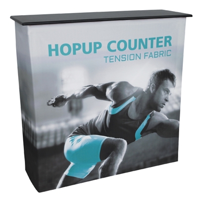 Hop Up Counter - Portable Tension Fabric - Trade Show Exhibit Display