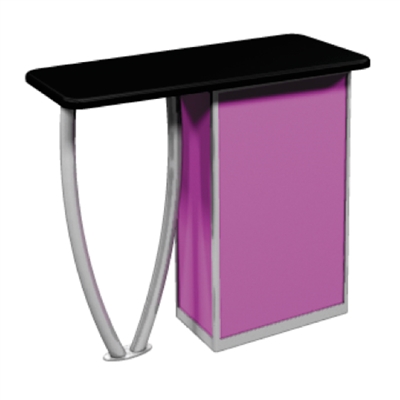 Tusk-Leg Portable Trade Show Exhibit Reception Counter & Podium