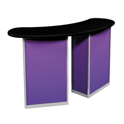 Double Reception Counter - Portable Trade Show Reception Counter