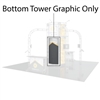 20 x 20 Vesta (LARGE TOWER GRAPHIC  ONLY) - Orbital Truss Trade Show Exhibit Display System