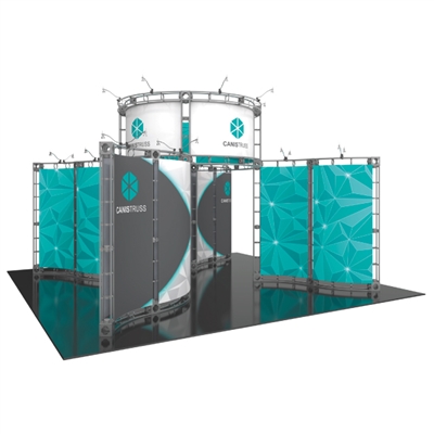 20 x 20 Canis - Orbital Truss Trade Show Exhibit Display System