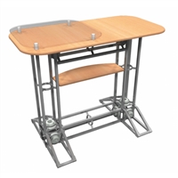 Racetrack Orbital Truss Promotional Podium Counter for Trade Shows