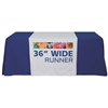 36 Inch Table Runner Economy - Custom Printed Trade Show Table Cover
