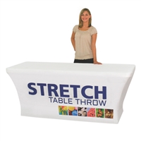 6 FT. Stretch Table Throw - Fitted Trade Show & Exhibit Table Covers