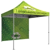 Zoom 10 x 10 Pop up Tent with Custom Canopy and Backwall Graphics