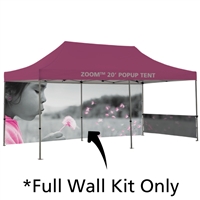 Zoom 20 Pop Up Tent Full Graphic Wall Only - Outdoor Trade Fair Display