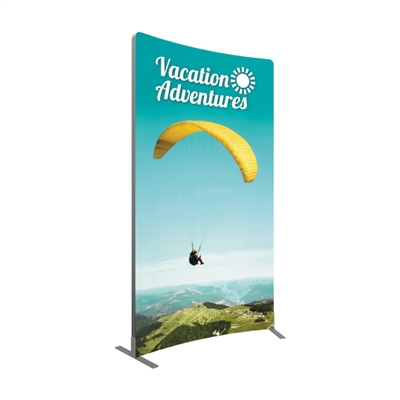 Vector Frame Curved Banner 02 - Portable Trade Show Exhibit Display