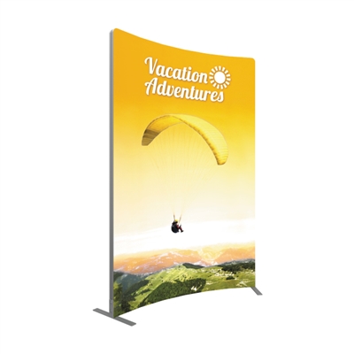 Vector Frame Curved Banner 03 - Portable Trade Show Exhibit Display